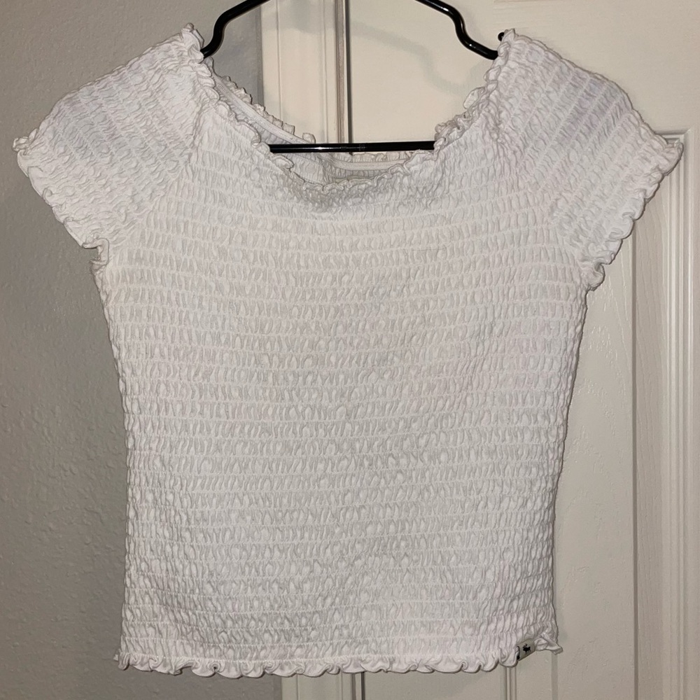 White textured shirt - Abercrombie Kids - Size 15/16
